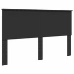 vidaXL Cadre de lit avec tiroir Noir 160 x 200 cm Bois Ingénierie