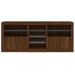 vidaXL Buffet avec lumières LED chêne marron 181 5x37x67 cm