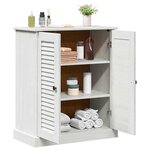 vidaXL Cabinet de salle de bain Autre VIGO Marron Bois massif en pin