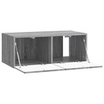 vidaXL Meuble TV mural 78 5 x 41 x 30 cm Sonoma gris Bois d'ingénierie