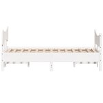 vidaXL Cadre de lit sans matelas blanc 120x200 cm bois de pin massif
