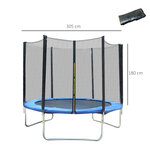 HOMCOM Filet de securite pour trampoline 10ft diametre 305 cm