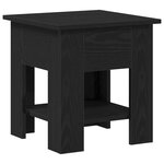 Table basse vidaXL Noir Chêne 40x40x42 cm Bois d'ingénierie