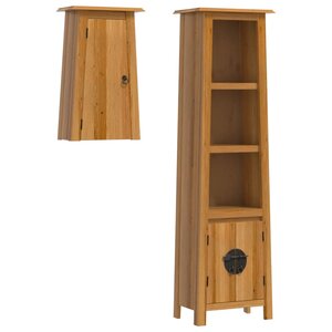 vidaXL Ensemble de meubles de salle de bain 2 Pièces bois de pin massif