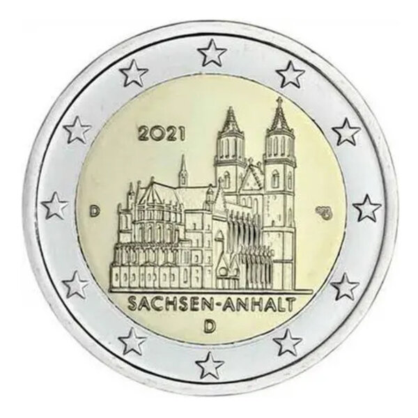 2 euros commémorative Allemagne 2021 Saxe-Anhalt.