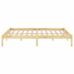 vidaXL Cadre de lit sans matelas bois massif 200x200 cm