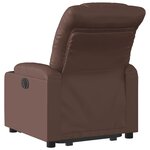 vidaXL Fauteuil inclinable marron similicuir