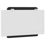 vidaXL Coussin de tête de lit Zadar noir et blanc 90 cm similicuir