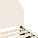 vidaXL Cadre de lit pour enfants avec tête de lit Crème 80 x 200 cm