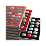 MEDAILLIER : 48 CASES (CAPSULES DE CHAMPAGNE) - Bleu