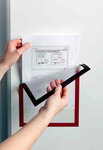 Pack 5 Cadres D'affichage DURAFRAME Magnetique A4 Argent métal DURABLE