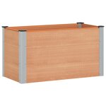 vidaXL Jardinière surélevée Marron 100 x 50 x 54 cm