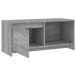 vidaXL Meuble TV sonoma gris 90x35x40 cm bois d'ingénierie
