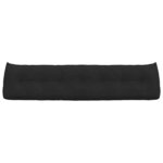 vidaXL Coussin de Dos Noir 200 x 24 x 50 cm tissu
