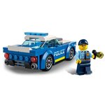 Lego 60312 city la voiture de police  jouet pour enfants des 5 ans avec minifigure officier  idée de cadeau  série aventures