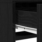 Coiffeuse vidaXL avec des lumières LED en chêne noir 50x41x135 cm