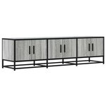 vidaXL Meuble TV sonoma gris 150x35x41 cm bois d'ingénierie et métal
