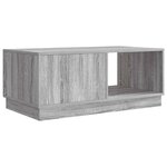 vidaXL Table basse Sonoma gris 90 x 50 x 37 cm Bois d'ingénierie
