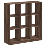 vidaXL Bibliothèque chêne marron 102x32x108 cm bois d'ingénierie