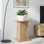 vidaXL Support de Plante Chêne artisanal 30 5 x 30 x 43 cm