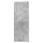 vidaXL Armoire Murale Gris béton 66 x 34 5 x 92 cm Bois d'ingénierie