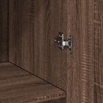vidaXL Buffet haut chêne marron 70x42 5x185 cm bois d'ingénierie