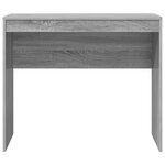 vidaXL Bureau d'écriture Gris sonoma Bois d'ingénierie 90 x 40 x 76 cm