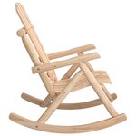 vidaXL Chaise à bascule de jardin 69x96x101 cm bois massif d'épicéa