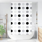 vidaXL Store enrouleur de douche avec cassette largeur du tissu 116 cm