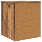 vidaXL Maison pour chat Bois ancien 53 x 52 x 62 cm Bois d'ingénierie