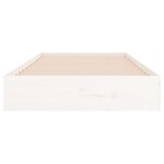vidaXL Cadre de lit blanc bois massif 100x200 cm