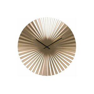 Horloge design en métal sensu doré