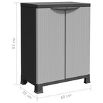 vidaXL Armoire en plastique 68x39x92 cm Design de rotin