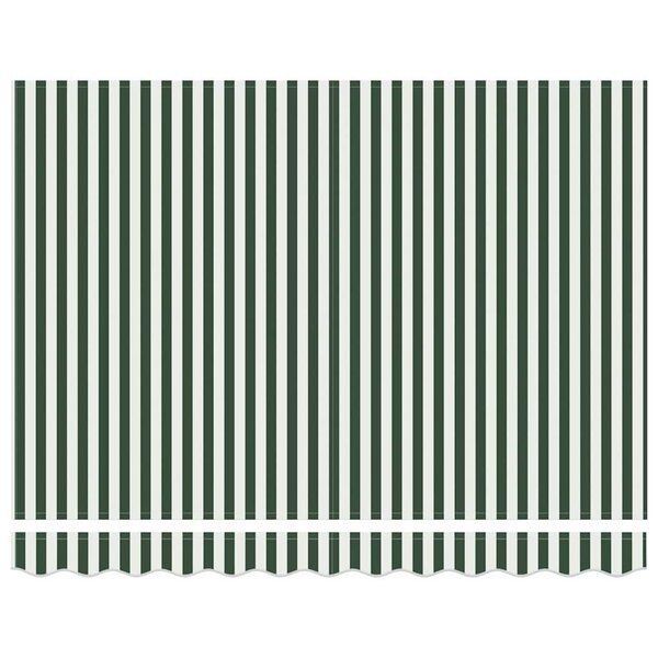 Tissu De Remplacement De Cantonnière D'auvent Rouge Blanc 5 M