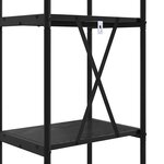 vidaXL Étagère Chêne noir 40 x 30 x 183 cm Bois d'ingénierie