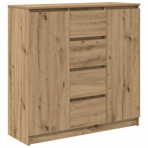 vidaXL Buffet tiroirs chêne artisanal 100 5x35x98 5 cm bois ingénierie