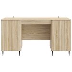 vidaXL Bureau Chêne Sonoma 142 5 x 50 x 75 cm Bois d'ingénierie