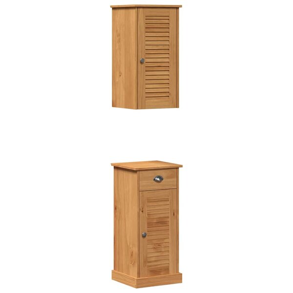 vidaXL Ensemble de mobilier de salle de bain avec tiroir VIGO 2 Pièces