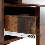vidaXL Cabinet de chevet avec tiroir Bois ancien 43 x 34 5 x 47 5 cm