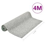 vidaXL Gazon artificiel avec picots 4x1 33 m Gris