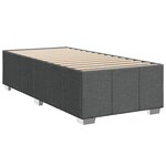 vidaXL Sommier à lattes de lit et matelas Gris foncé 90x190 cm Tissu