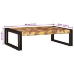 vidaXL Étagère de salle de bain avec étagère 80 x 50 x 23 cm