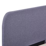 vidaXL Cadre de lit sans matelas gris clair tissu 160x200 cm