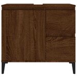 vidaXL Armoire de bain chêne marron 65x33x60 cm bois d'ingénierie