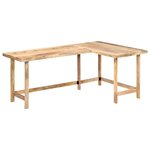 vidaXL Bureau 180x120x76 cm Bois de manguier massif