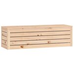 vidaXL Boîte de rangement 109x36 5x33 cm Bois massif de pin