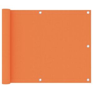 vidaXL Écran de balcon Orange 75x500 cm Tissu Oxford