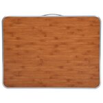 vidaXL Table pliable de camping avec cadre en métal 80x60 cm