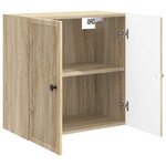 vidaXL Armoire Murale Chêne Sonoma 59 x 31 x 60 cm Bois d'ingénierie