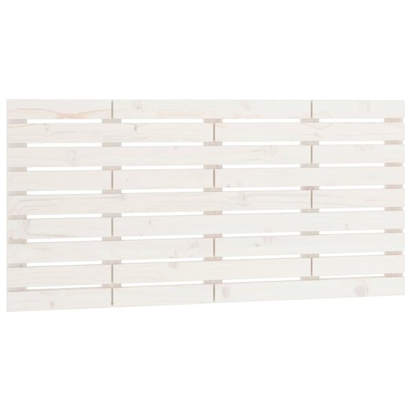 vidaXL Tête de lit murale Blanc 156x3x63 cm Bois massif de pin